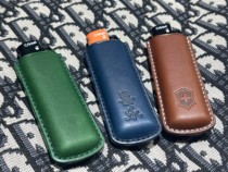 Grasshopper lighter sleeve Bull Leather cigarette Leather Men Custom Retro Lighter Leather Cover Individuality Handmade Cigarette Case