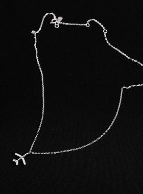 网红爆款小飞机项链女2022年新款锁骨链冷淡风时尚轻奢秋冬