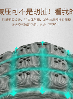 jft灰色小学生书包减压肩带