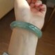 Jade Bracelet Jade Color Jurchen Jade Bracelet Authentic and Prosperous Real Jade Bracelet Light Green A