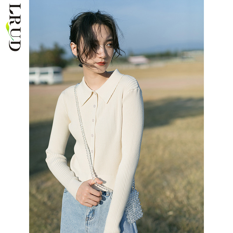 lrud打底女冬2021新款短款叠穿毛衣 lrud毛针织衫