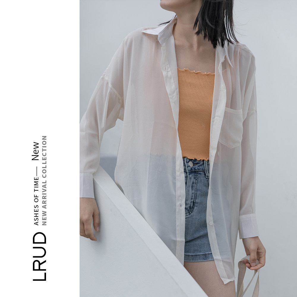 lrud雪纺设计感小众2021春季衬衫 lrud衬衫