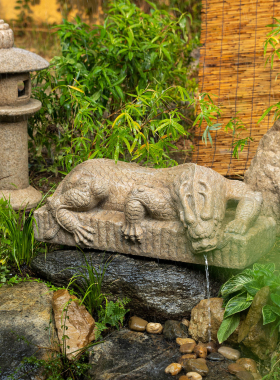 新中式招财流水摆件循环水办公室