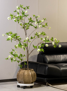 掬涵仿真绿植绣球花树假植物盆栽室内客厅摆件造景高级花艺植物
