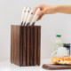 Solid wood grille multi-slot knife holder countertop knife holder kitchen