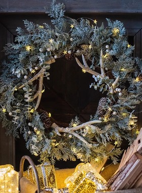 大型仿真藤条雪松仿真花掬涵欧式