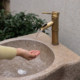Juhan courtyard high-end wash basin antique column hand washing