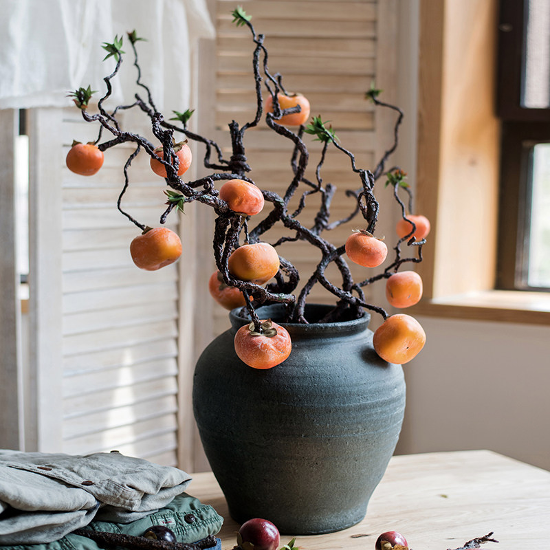 掬涵仿真柿子藤果实缠绕藤蔓装饰仿真树花果植物景观道具,淘宝优惠券,粉丝福利购,淘宝优惠卷