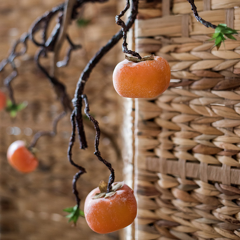 掬涵仿真柿子藤果实缠绕藤蔓装饰仿真树花果植物景观道具,淘宝优惠券,粉丝福利购,淘宝优惠卷
