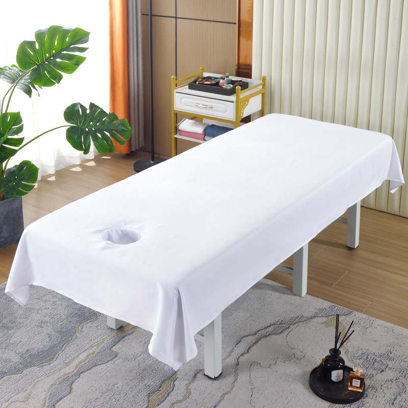 按摩床单纯色棉质美容院推拿专用白色床单医院足疗隔脏带洞四季款,淘宝优惠券,粉丝福利购,淘宝优惠卷