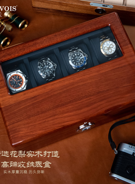 手表实木质手表盒MONVOIS网红