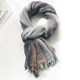 Autumn and winter Japanese casual color block scarf for men