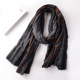 Autumn and winter spliced Japanese men's plaid scarf