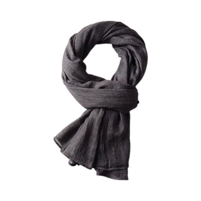 Autumn and winter men's scarf, versatile classic solid color