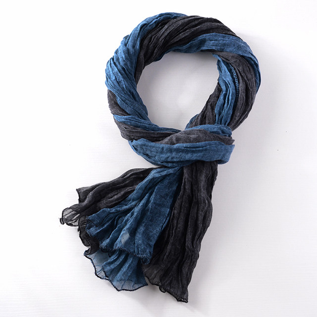 Autumn and winter color block Korean style women's scarf