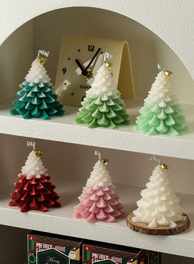 香薰蜡烛ins风摆件 圣诞树造型香薰蜡烛创意摆件礼物家居氛围感