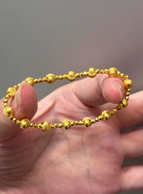 2025年新款黄金色猫眼爆闪手链