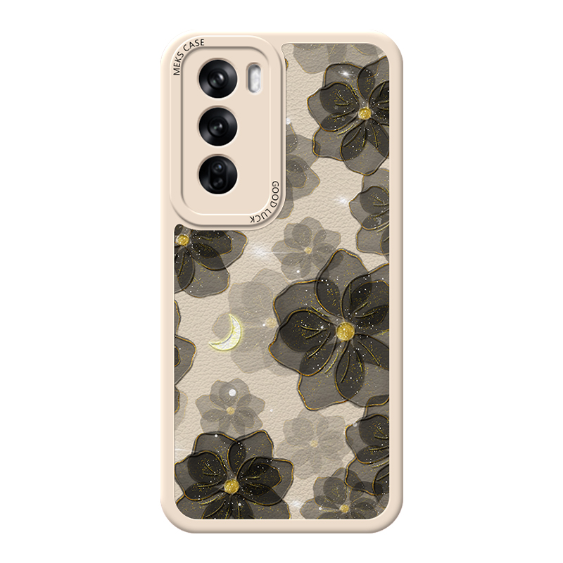 月光玫瑰适用于opporeno12手机壳Reno12Pro新款Reno14时尚14pro高级女reno9小羊皮reno8硅胶reno7镜头全包 - 图3