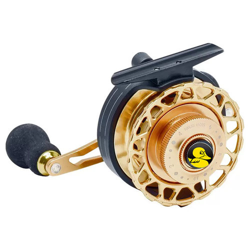 小黄鸭路亚筏钓金属微铅冰钓轮桥钓排筏前打轮磁力缓降轮自动排线 - 图3