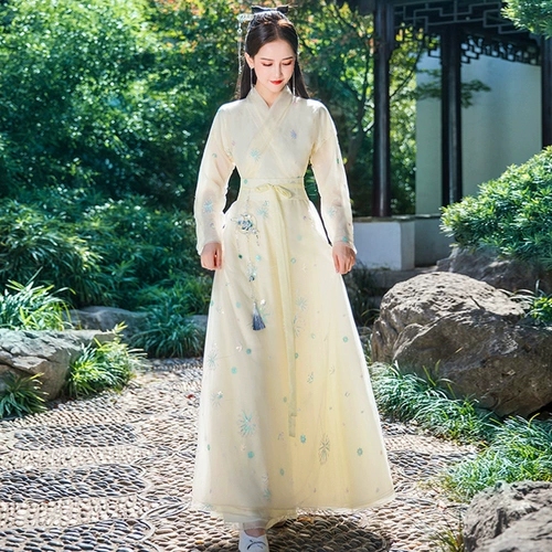 Оригинальное ханьфу, осенний демисезонный костюм, коллекция 2023, китайский стиль