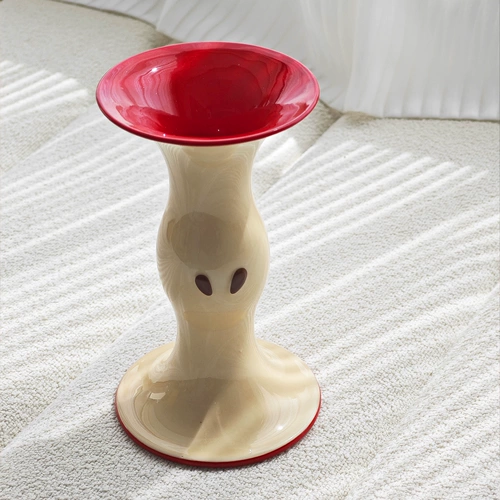 Ваза с сердцевиной яблока, маленькая ваза, ваза с цветочной композицией, креативный подарок, керамическая ваза для обеденного стола, жизнь в доме на дереве