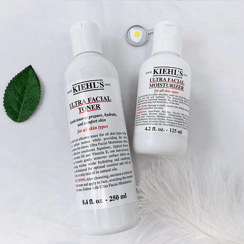 Kiehl's科颜氏契尔氏特效高保湿乳液水滋润补水保湿水乳套装125ml