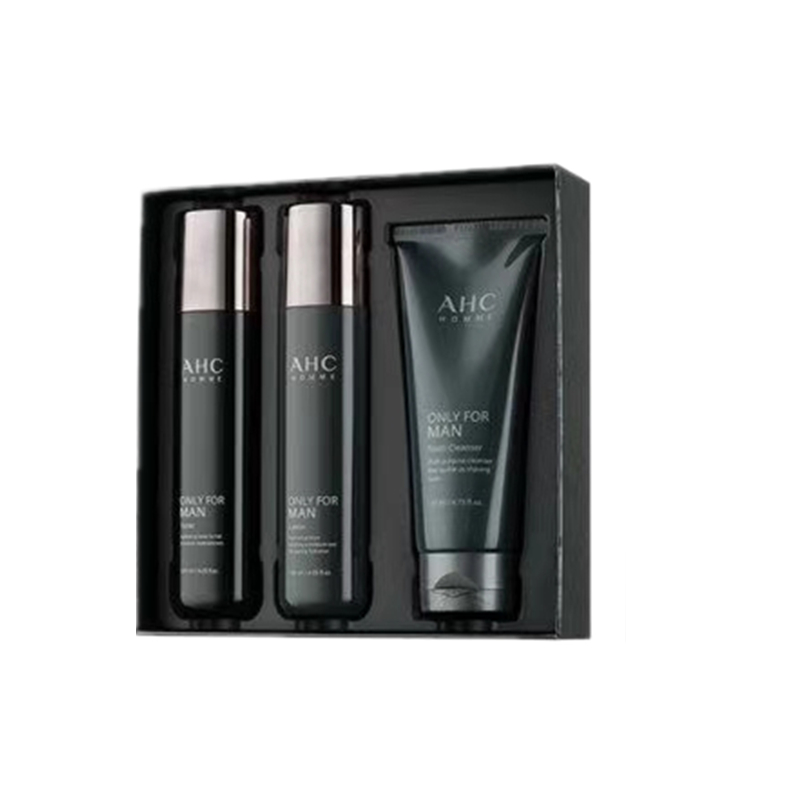 韩国正品AHC男士水乳三件套护肤品套盒套装控油补水保湿深层清洁,淘宝优惠券,粉丝福利购,淘宝优惠卷