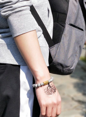 森空之翼男串珠镀金潮流手链个性