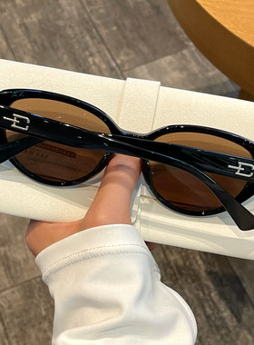 复古猫眼近视墨镜女2026新款窄框