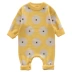 Baby jumpsuit đan nam mùa thu romper áo len mới ấm áp cho bé mùa thu và mùa đông ra ngoài quần áo thủy triều 0-1 tuổi 2 - Áo liền quần Áo liền quần