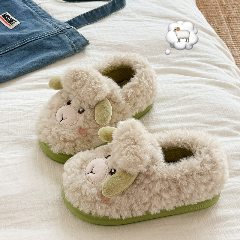 棉拖鞋女士冬季2025新款包跟厚底室内家居可爱毛毛加绒保暖棉鞋女,淘宝优惠券,粉丝福利购,淘宝优惠卷