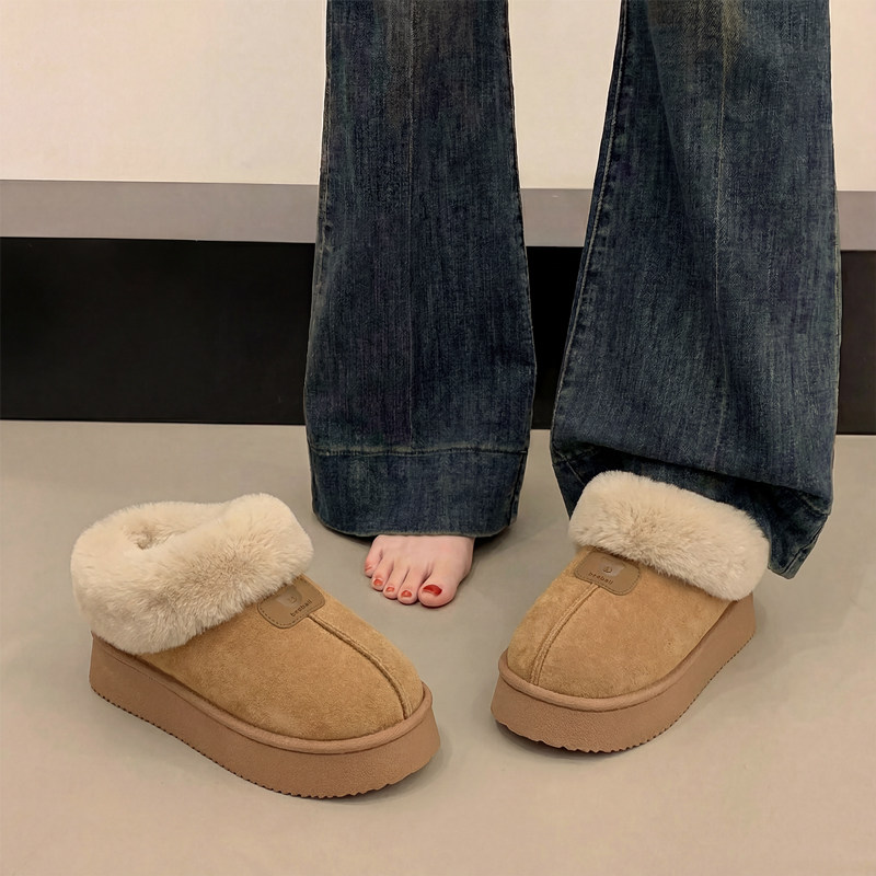 雪地靴女2025新款冬季加绒加厚外穿保暖皮毛一体厚底全包跟棉鞋子,淘宝优惠券,粉丝福利购,淘宝优惠卷