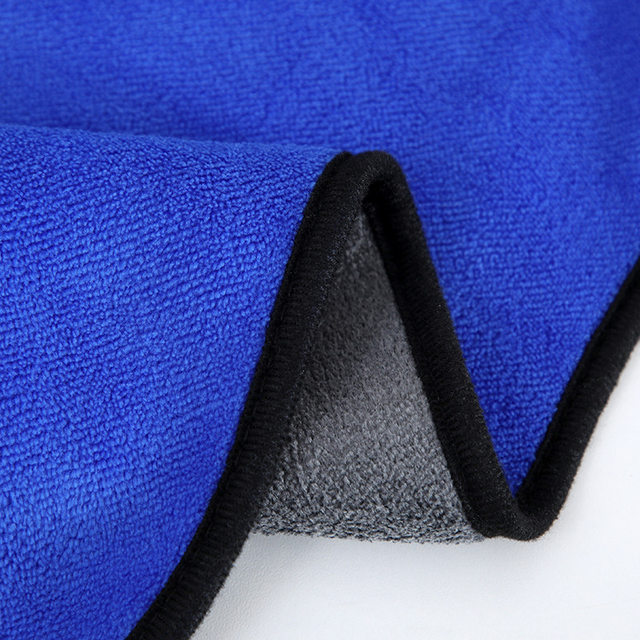 Double-sided thickened coral velvet scouring pad kitchen cleaning cloth