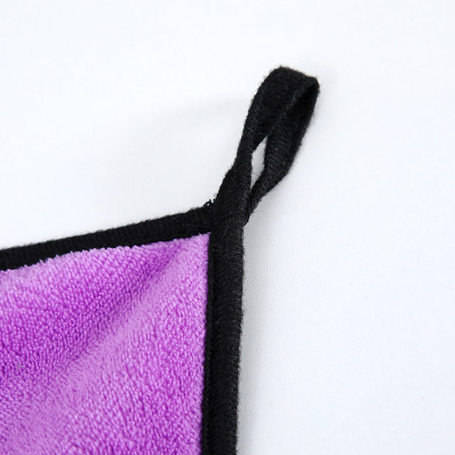 Double-sided thickened coral velvet scouring pad kitchen cleaning cloth