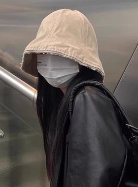 大头渔夫帽子防晒遮阳毛边男女帽