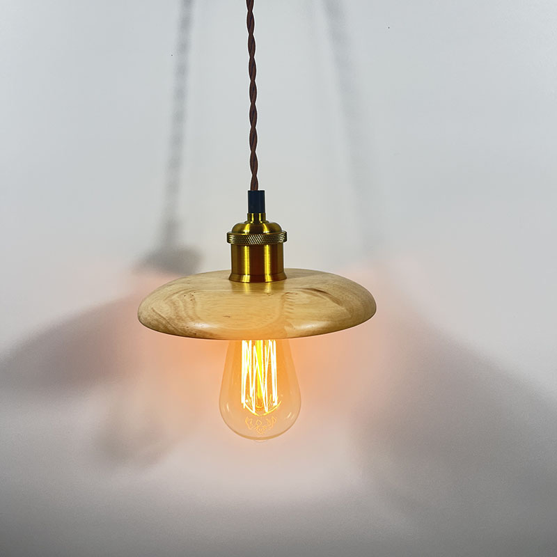 美式复古实木挂灯吊灯店铺装饰民宿卧室服装店吧台床头氛围灯具 - 图1