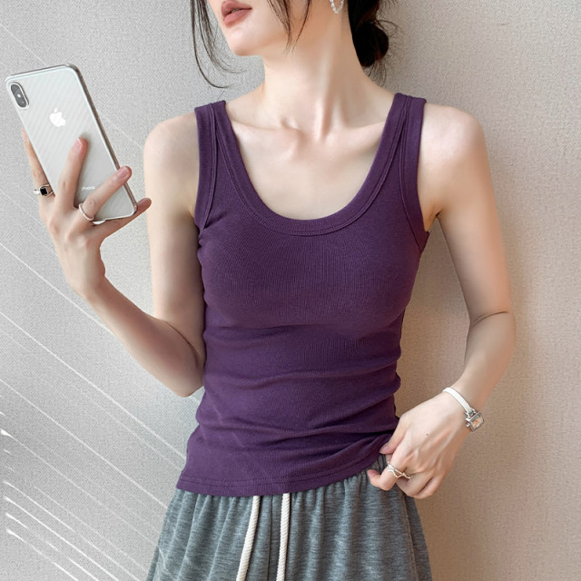 Sexy hot girl style slim suspender vest women