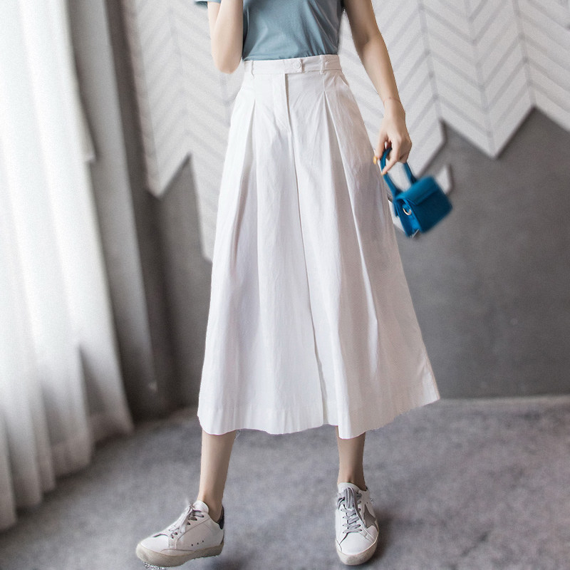 2020春秋新款七分裤高腰宽松休闲裤 歌倍尚休闲裤