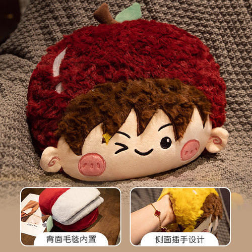 抱枕被子两用加厚办公室午睡枕头毯子二合一汽车折叠午休沙发靠枕 - 图1