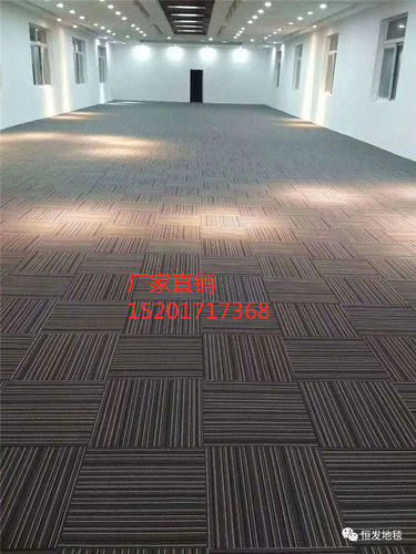 方块恒发LK1拼接地毯满铺写字楼工作室桌球厅耐磨静音降噪环保 - 图0