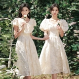 Платье подружки невесты, зимнее вечернее платье, юбка, коллекция 2023, изысканный стиль