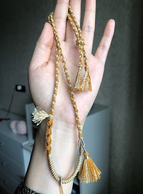原创手工手搓棉藏式项链绳藏式编绳蜜蜡吊坠项链挂绳