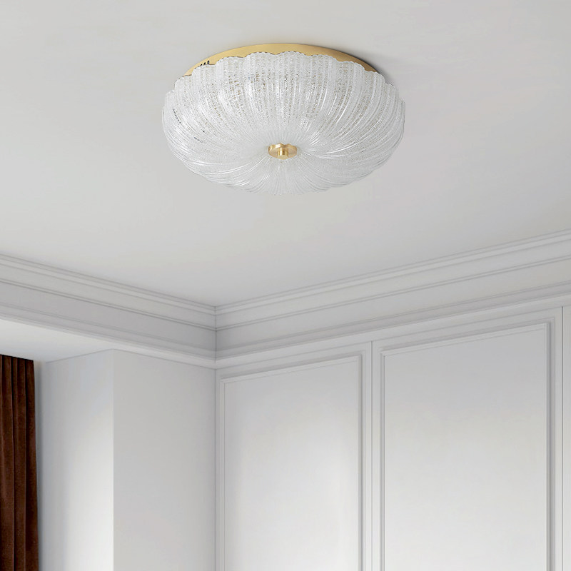 轻奢后现代主卧室灯高级感简约大气吸顶灯创意网红水晶贝壳书房灯,淘宝优惠券,粉丝福利购,淘宝优惠卷