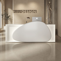 Crowdsmiths Workshop Corporate Office Front Desk Reception Desk Grill Lacquered Nets Red Tide Shop Creative Belt Lights Cashier Desk Service Desk D4