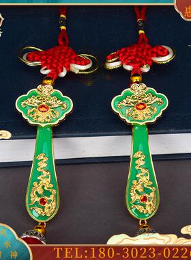 合金仿玉玉如意饰品客厅电视柜家居玄关古架装饰摆件配件