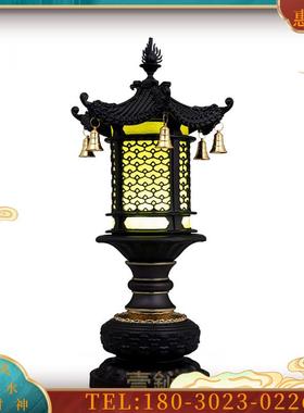 D新圆柱宫灯佛前供灯佛家道家用品佛堂寺庙家用玄关长明灯