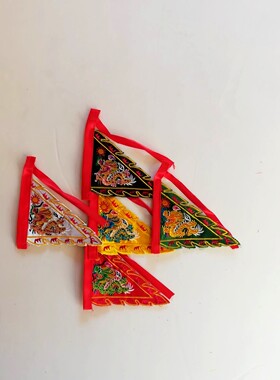 神明高档五仿古旗袖珍4寸刺绣