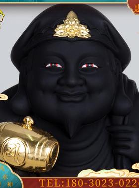 12/16寸树脂贴金日式大黑天财神神像家用招财佛像供奉摆件