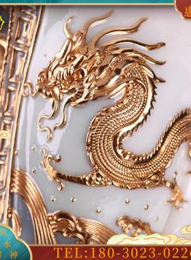 12/16/19寸广济龙王佛像龙五爷财神神像汉白玉摆件办公室