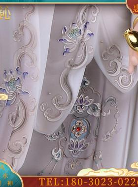 玉站龙观音佛像家用佛堂彩绘龙上观音踏龙祥龙观音摆件